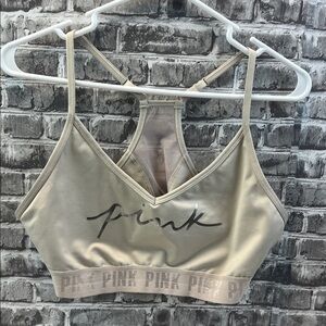 Beige PINK‎ Sports Bra